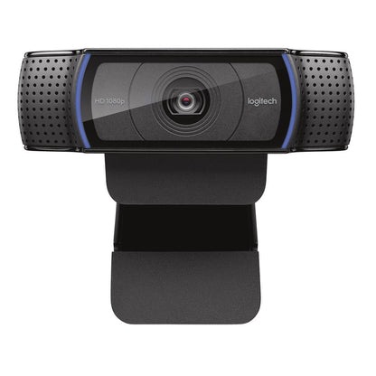 Logitech C920 HD Pro Webcam, Videochiamata Full HD 1080p/30fps, Audio Stereo Chiaro, Correzione Luce HD, Funziona con Skype, Zoom, FaceTime, Hangouts, PC/Mac/Laptop/Tablet/Chromebook - Nero [960-001055]