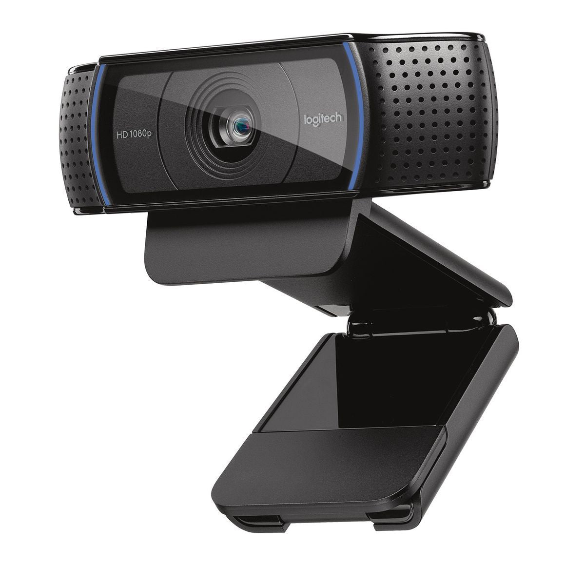 Logitech C920 HD Pro Webcam, Videochiamata Full HD 1080p/30fps, Audio Stereo Chiaro, Correzione Luce HD, Funziona con Skype, Zoom, FaceTime, Hangouts, PC/Mac/Laptop/Tablet/Chromebook - Nero [960-001055]