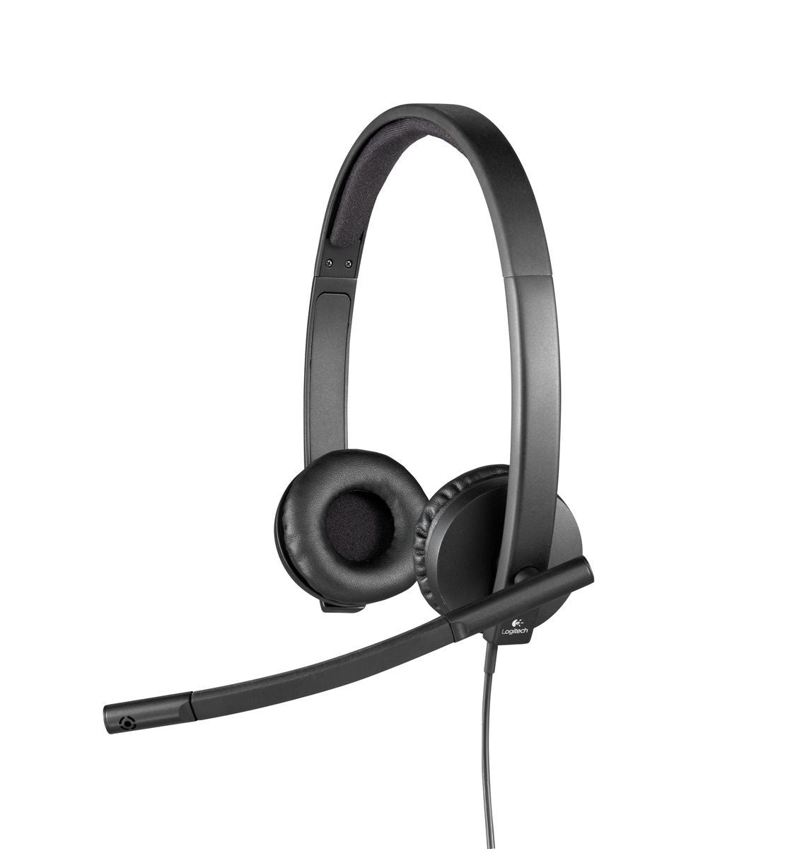 Logitech H570E Auricolare Cablato A Padiglione Ufficio USB tipo A Nero [981-000575]