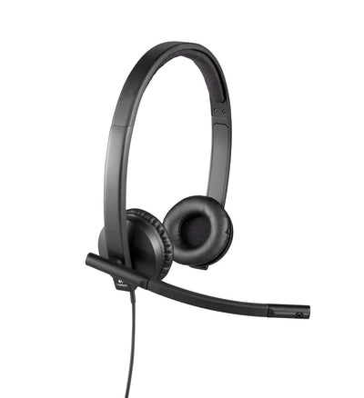 Logitech H570E Auricolare Cablato A Padiglione Ufficio USB tipo A Nero [981-000575]