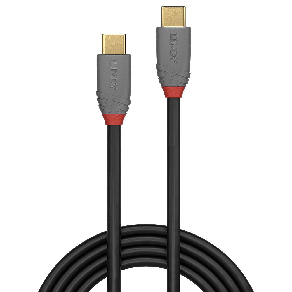 Lindy 36902 cavo USB 1,5 m USB C Nero, Grigio [LINDY36902]