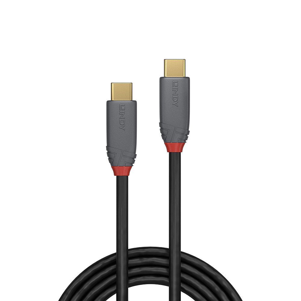 Lindy 36902 cavo USB 1,5 m USB C Nero, Grigio [LINDY36902]