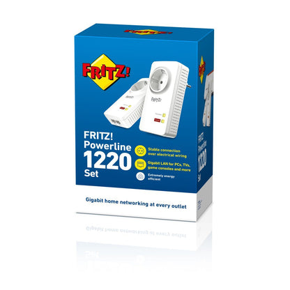 FRITZ!Powerline 1220 Set INT 1200 Mbit/s Collegamento ethernet LAN Bianco 2 pz [20002753]