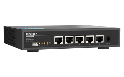 QNAP QSW-3205-5T switch di rete Non gestito 10G Ethernet (100/1000/10000) Desktop Nero [QSW-3205-5T]