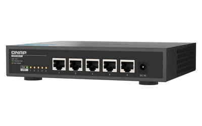 QNAP QSW-3205-5T switch di rete Non gestito 10G Ethernet (100/1000/10000) Desktop Nero [QSW-3205-5T]
