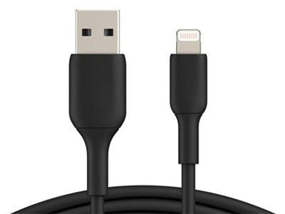 Hamlet XCU2A-LGT200 cavo Lightning 2 m Nero [XCU2A-LGT200]
