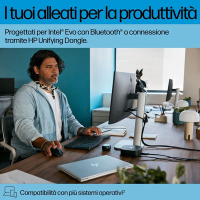 Kit Tastiera e Mouse wireless e Bluetooth dual-mode HP 685 Comfort [8T6L7UT#ABZ]