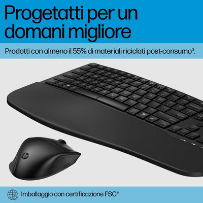 Kit Tastiera e Mouse wireless e Bluetooth dual-mode HP 685 Comfort [8T6L7UT#ABZ]