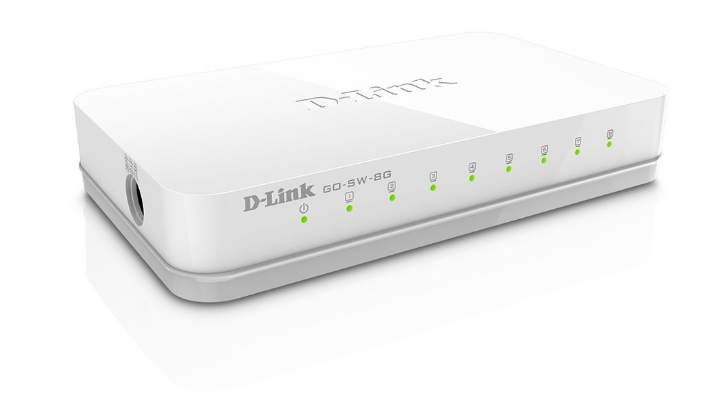 D-Link GO-SW-8G switch di rete Non gestito Bianco [GO-SW-8G]