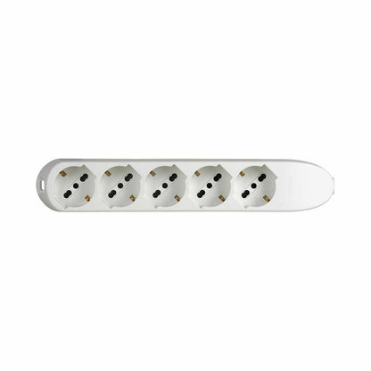 MULTIPRESA 5 SCHUKO/BIPASSO BIANCO [BT-3685D]