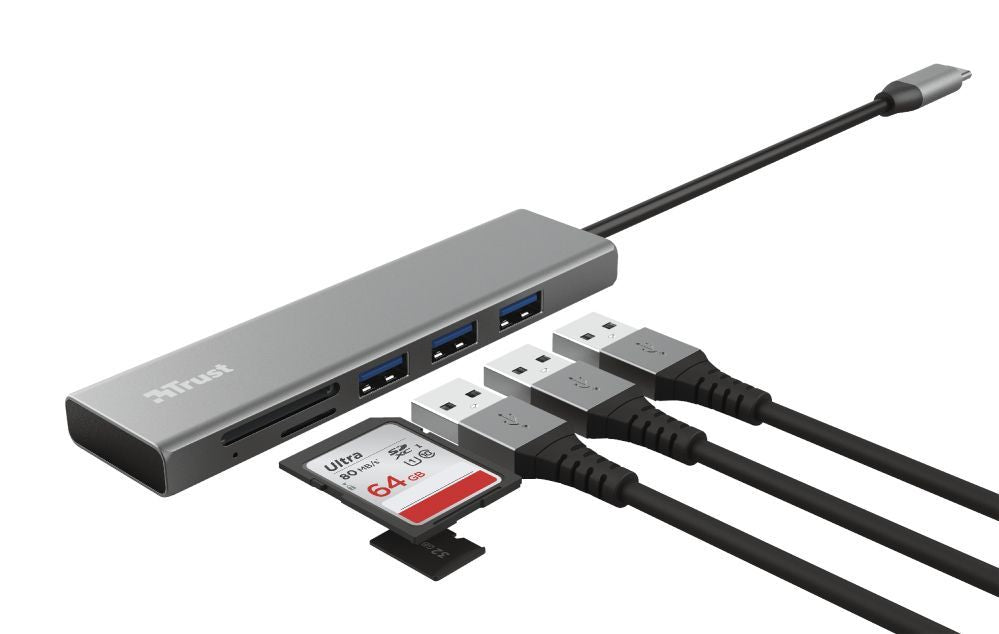 Trust Halyx USB 3.2 Gen 1 (3.1 Gen 1) Type-C 104 Mbit/s Alluminio [24191]
