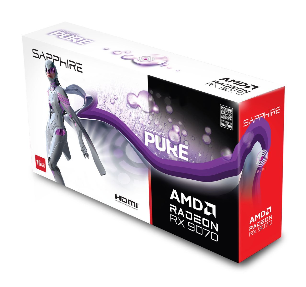 Sapphire PURE Radeon RX 9070 AMD 16 GB GDDR6 [11349-02-20G]