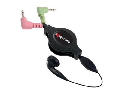 Hamlet Cavo retrattile Voip auricolare con microfono fino a 1.2 metri [XRCAUMI]