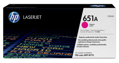HP Cartuccia Toner originale magenta LaserJet 651A [CE343A]