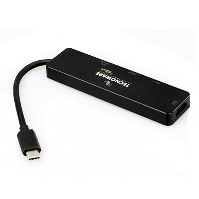 Tecnoware FHUB17693 replicatore di porte e docking station per laptop USB 3.2 Gen 1 (3.1 Gen 1) Type-C Nero [FHUB17693]