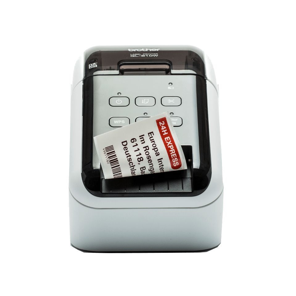 Brother QL-810W stampante per etichette (CD) Termica diretta A colori 300 x 600 DPI 176 mm/s Con cavo e senza cavo DK Wi-Fi [QL810WCUA1]