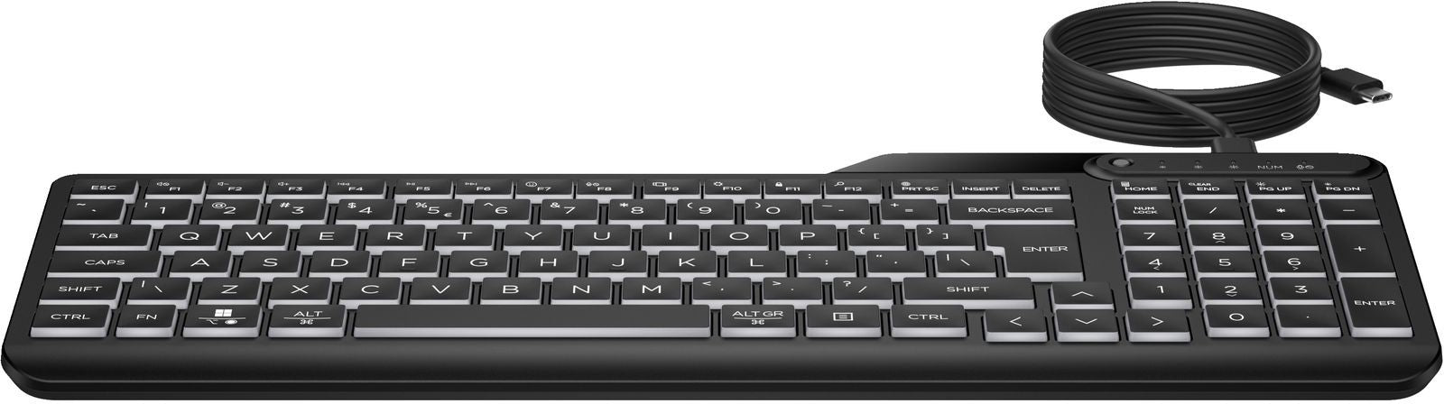 HP 405 BACKLIT WIRED KEYBOARD [7N7C1AA#ABZ]