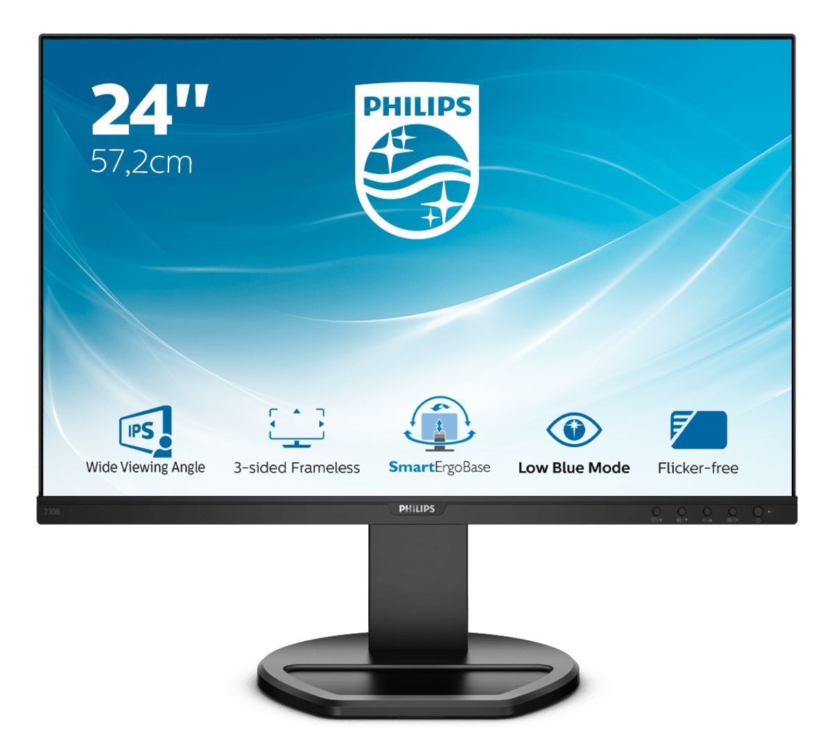 Philips 230B8QJEB/00 Monitor PC 57,1 cm (22.5") 1920 x 1200 Pixel WUXGA LED Nero [230B8QJEB/00]
