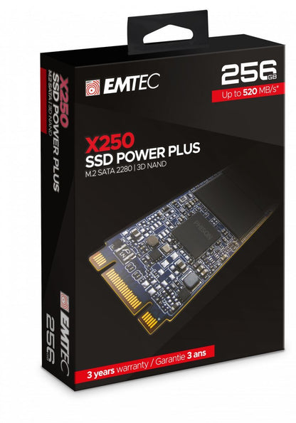 Emtec X250 M.2 256 GB Serial ATA III 3D NAND [ECSSD256GX250]