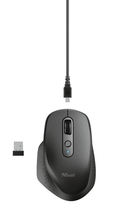 Trust Ozaa mouse Ufficio Mano destra RF Wireless Ottico 2400 DPI [23812]