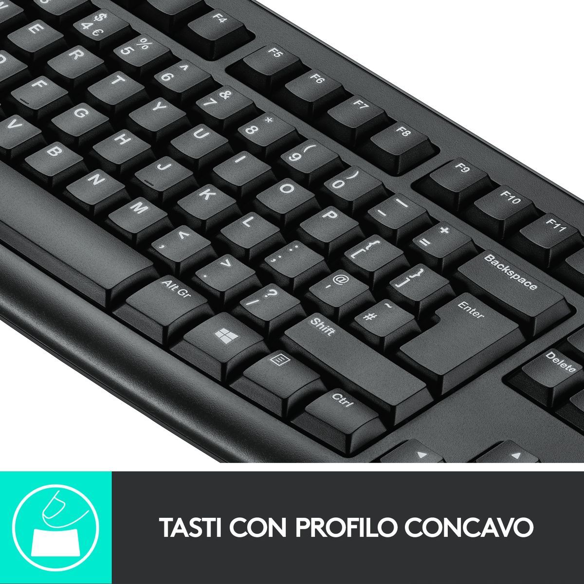 Logitech MK270 Combo Tastiera e Mouse Wireless [920-004512]