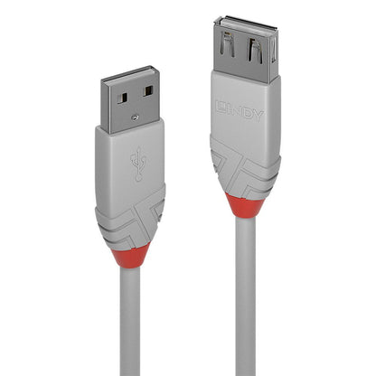 Lindy 36713 cavo USB 2 m USB 2.0 USB A Grigio [LINDY36713]