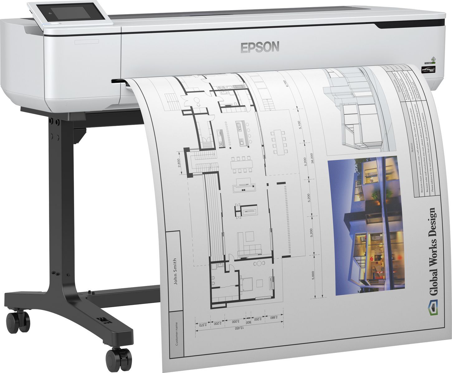 Epson SureColor SC-T5100 - Wireless Printer (with Stand) [C11CF12301A0]