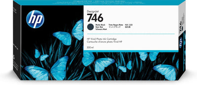 HP Cartuccia di inchiostro nero opaco DesignJet 746 da 300 ml [P2V83A]