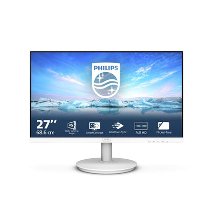 Philips V Line 271V8AW/00 Monitor PC 68,6 cm (27") 1920 x 1080 Pixel Full HD LCD Bianco [271V8AW/00]