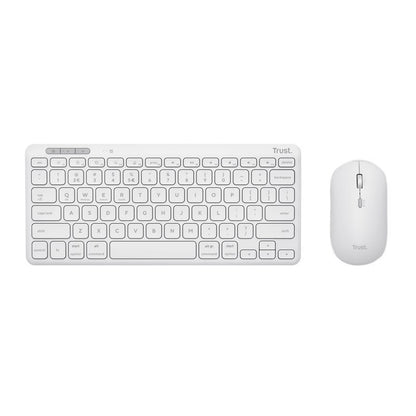 Trust Lyra tastiera Mouse incluso Universale RF senza fili + Bluetooth QWERTY Italiano Bianco [25074]