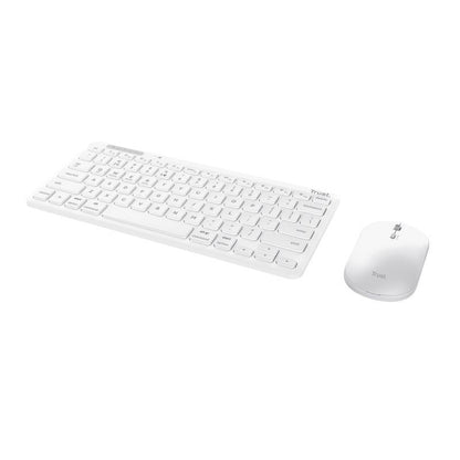 Trust Lyra tastiera Mouse incluso Universale RF senza fili + Bluetooth QWERTY Italiano Bianco [25074]