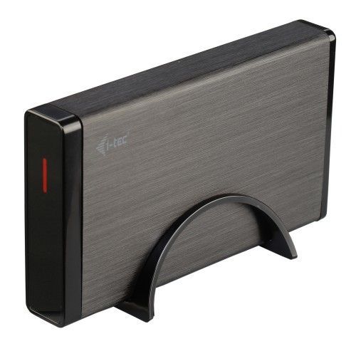 i-tec MYSAFE35U401 contenitore di unità di archiviazione Custodia per Disco Rigido (HDD) Nero, Metallico 3.5" [MYSAFE35U401]