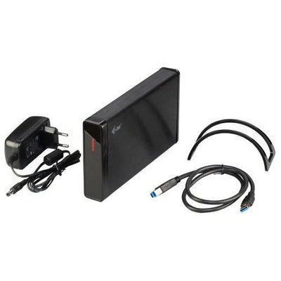 i-tec MYSAFE35U401 contenitore di unità di archiviazione Box esterno HDD Nero, Metallico 3.5" [MYSAFE35U401]