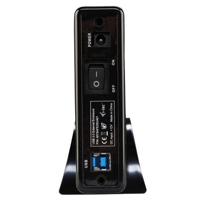 i-tec MYSAFE35U401 contenitore di unità di archiviazione Box esterno HDD Nero, Metallico 3.5" [MYSAFE35U401]