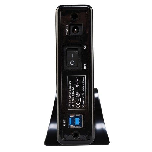 i-tec MYSAFE35U401 contenitore di unità di archiviazione Custodia per Disco Rigido (HDD) Nero, Metallico 3.5" [MYSAFE35U401]