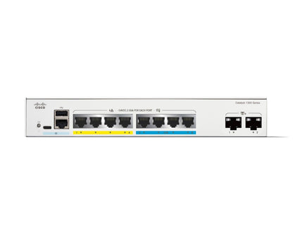 Cisco Catalyst C1300-8MGP-2X switch di rete Gestito L2/L3 Gigabit Ethernet (10/100/1000) Supporto Power over Ethernet (PoE) Grigio [C1300-8MGP-2X]