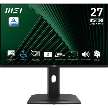 MSI Pro MP275QPG Monitor PC 68,6 cm (27") 2560 x 1440 Pixel Wide Quad HD LCD Nero [PROMP275QPG]