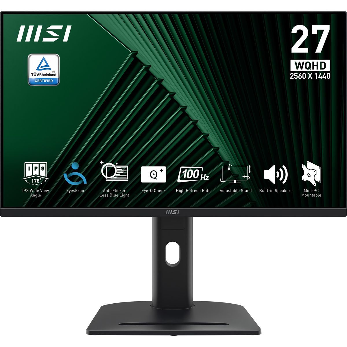 MSI Pro MP275QPG Monitor PC 68,6 cm (27") 2560 x 1440 Pixel Wide Quad HD LCD Nero [PROMP275QPG]