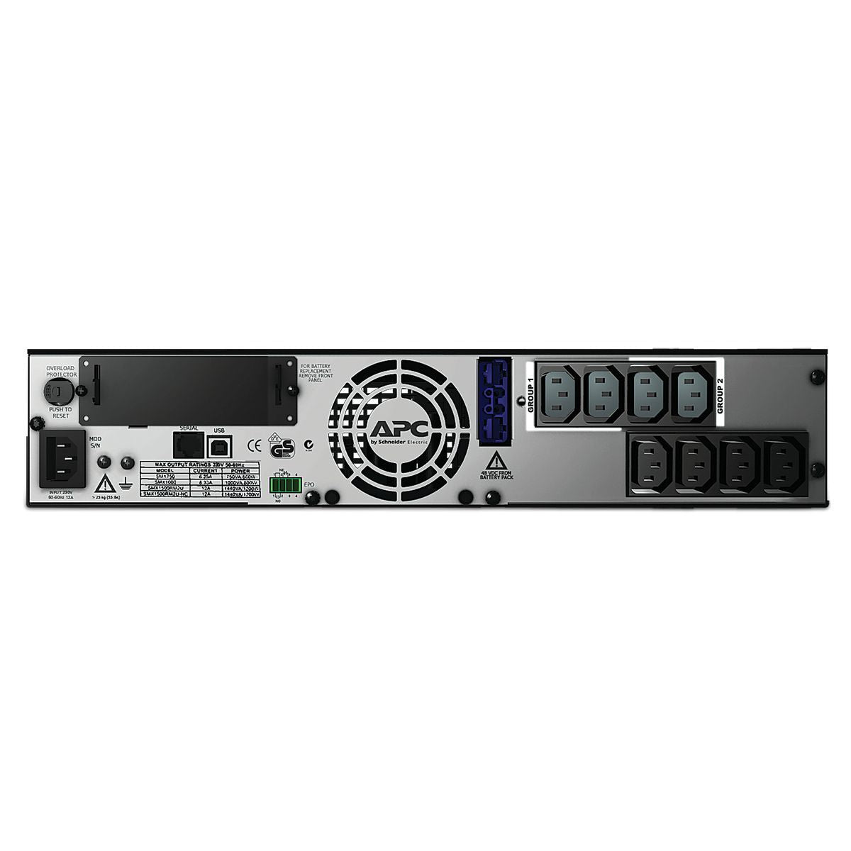 APC Smart-UPS gruppo di continuità (UPS) A linea interattiva 1 kVA 800 W 8 presa(e) AC [SMX1000I]