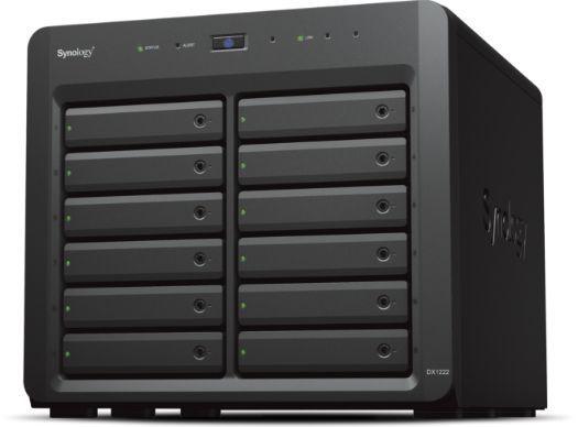 Synology DX1222 contenitore di unità di archiviazione Box esterno HDD/SSD Nero 2.5/3.5" [DX1222]