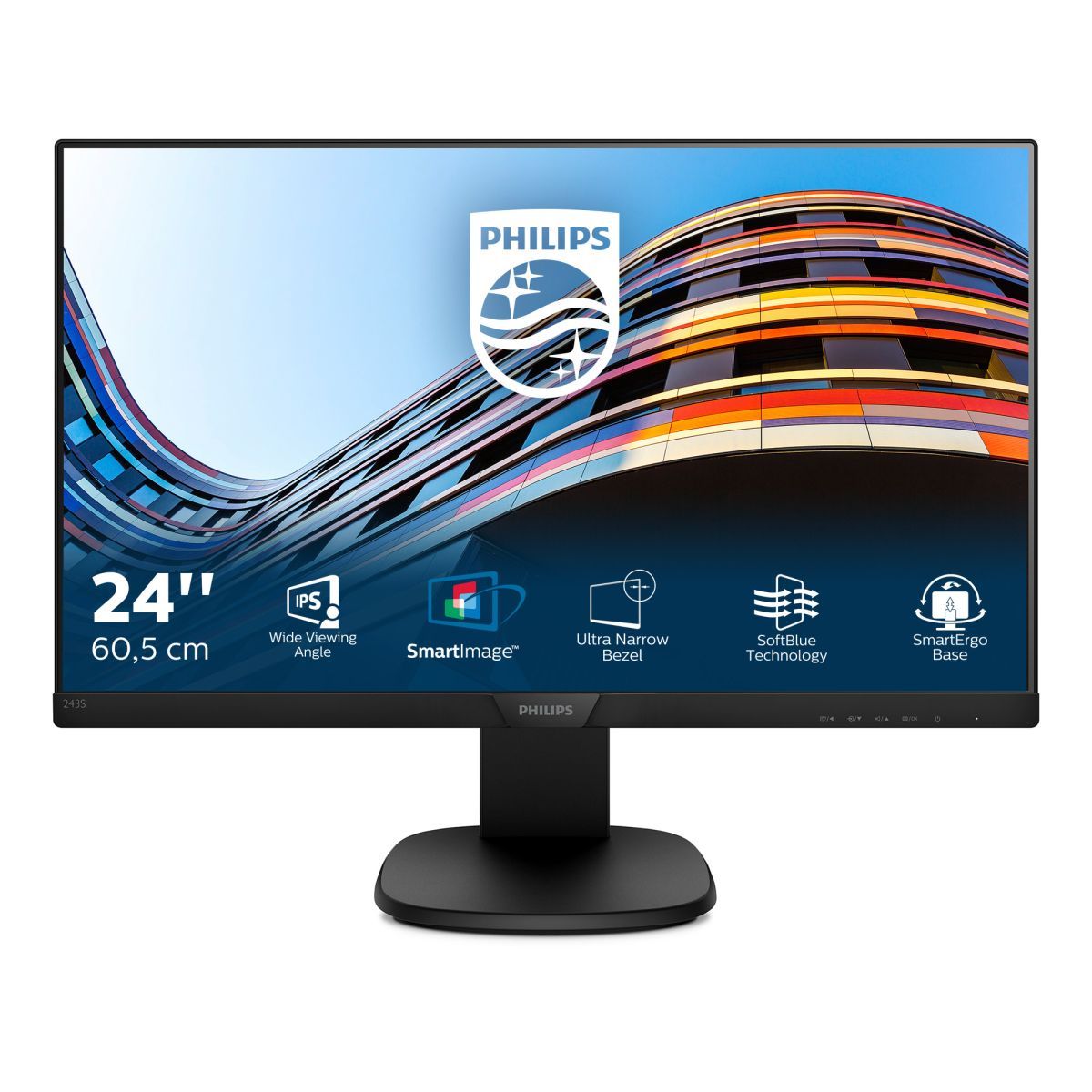 Philips Monitor LCD con tecnologia SoftBlue 243S7EHMB/00 [243S7EHMB/00]