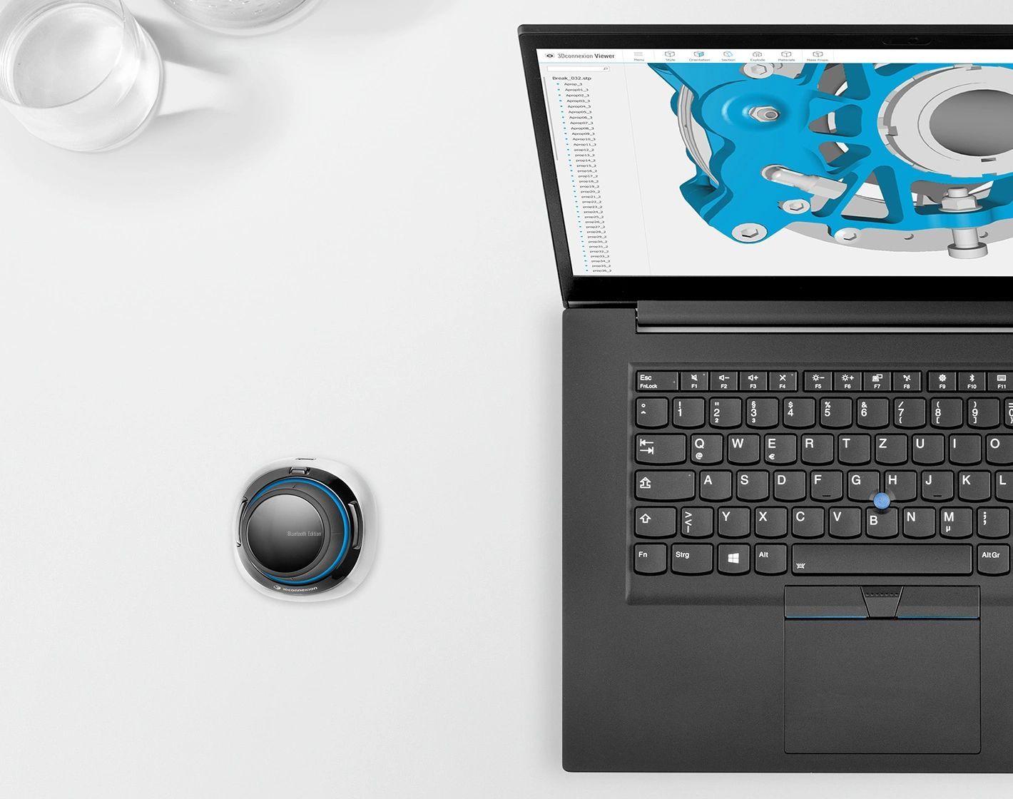 3Dconnexion SpaceMouse Wireless Kit 2 mouse Universale Mano destra RF Wireless + Bluetooth + USB Type-A Ottico [3DX-700136]