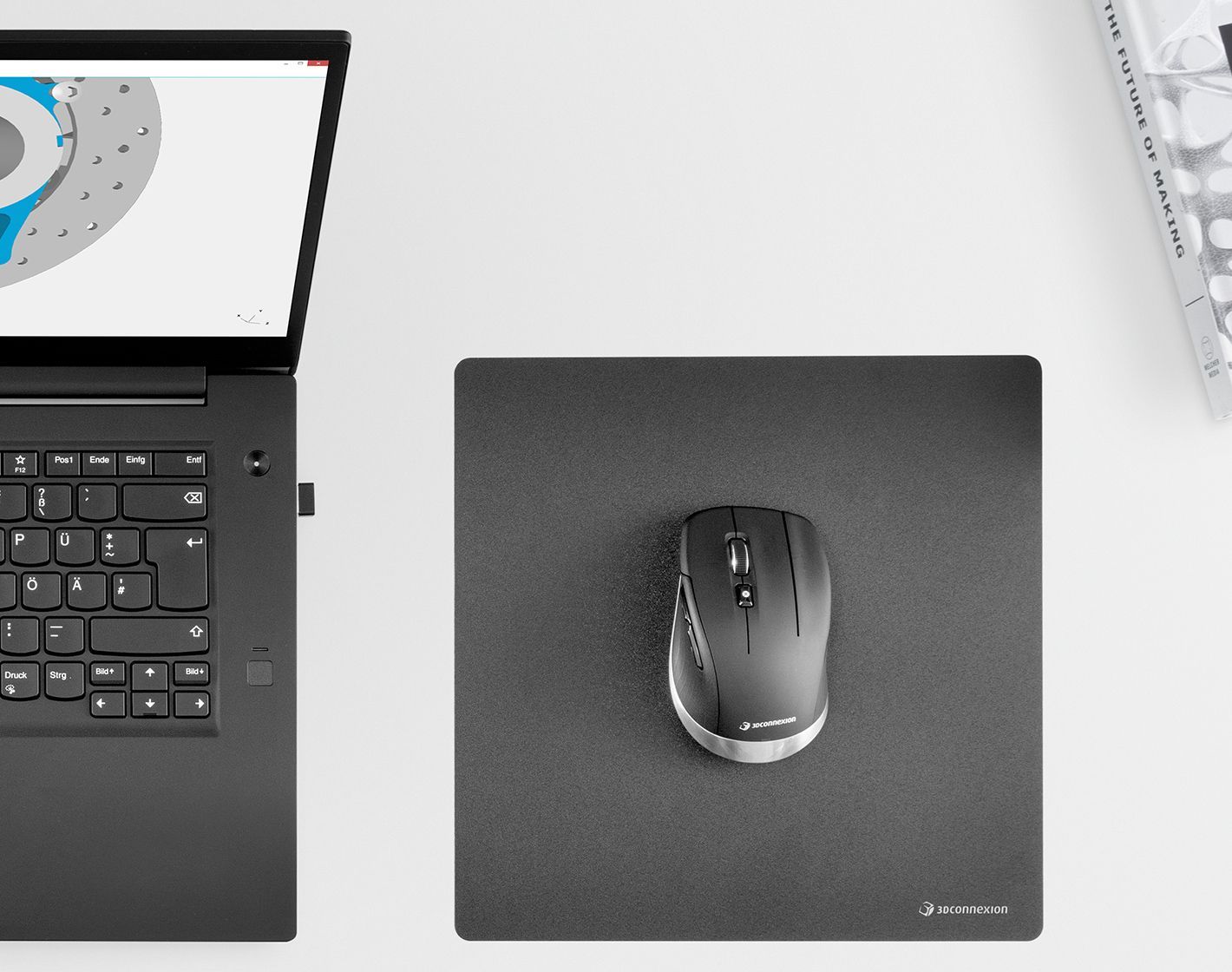 3Dconnexion SpaceMouse Wireless Kit 2 mouse Universale Mano destra RF Wireless + Bluetooth + USB Type-A Ottico [3DX-700136]