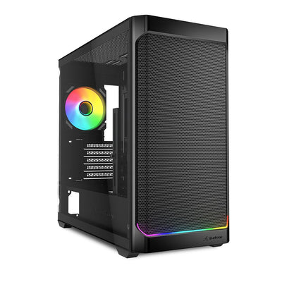 Sharkoon MK4W RGB Strip Micro Tower Nero [MK4WRGBSTRIPBLACK]