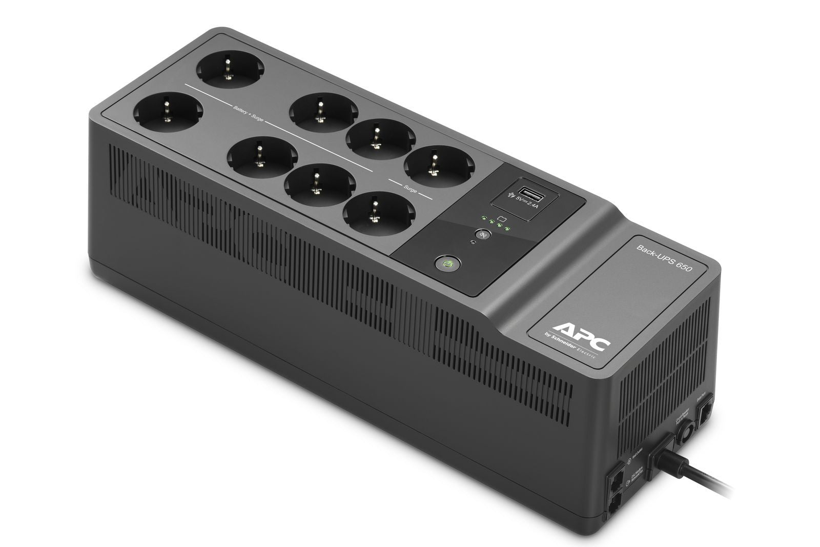 APC Back-UPS 650VA 230V 1 USB charging port - (Offline-) USV gruppo di continuità (UPS) Standby (Offline) 0,65 kVA 400 W 8 presa(e) AC [BE650G2-GR]
