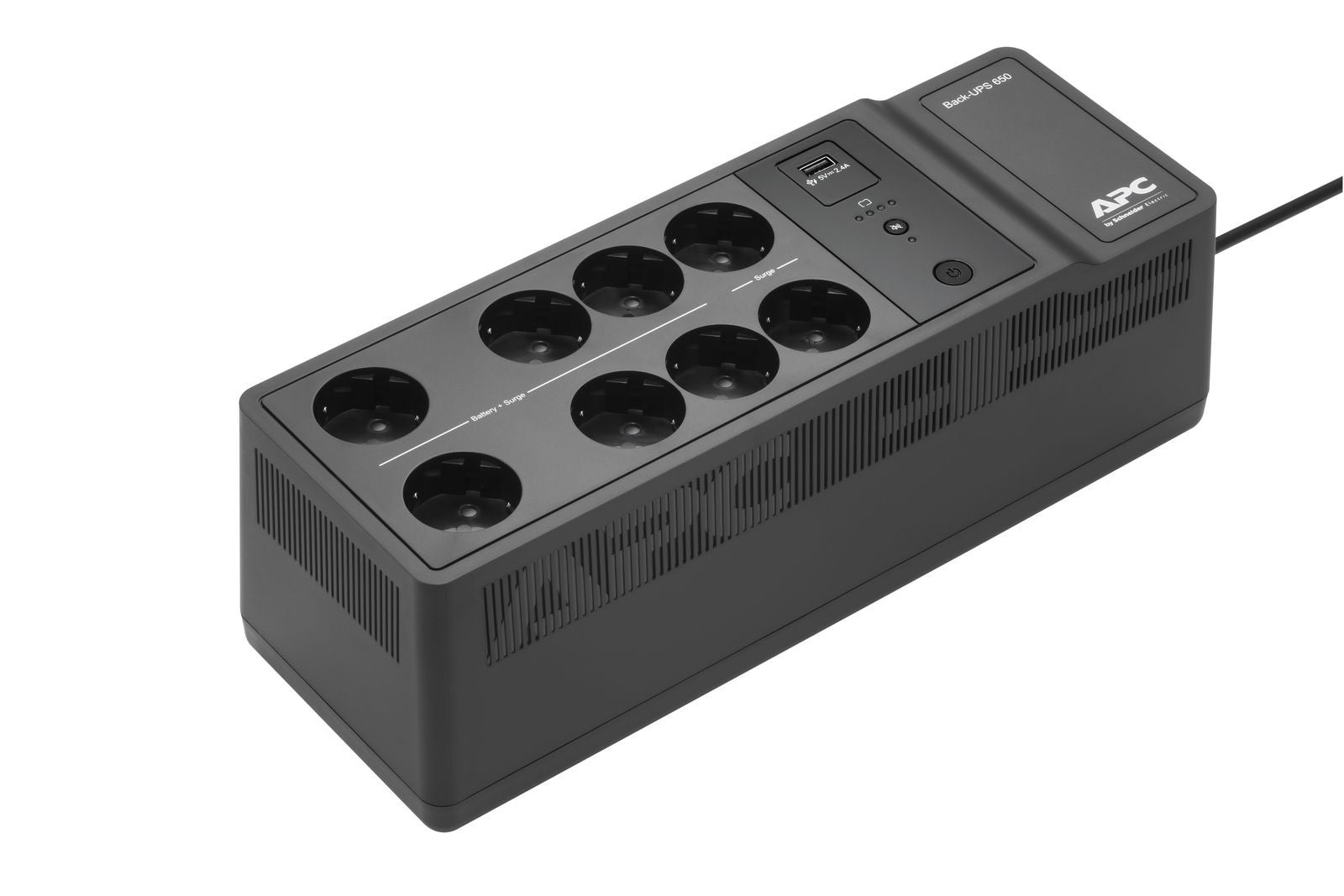 APC Back-UPS 650VA 230V 1 USB charging port - (Offline-) USV gruppo di continuità (UPS) Standby (Offline) 0,65 kVA 400 W 8 presa(e) AC [BE650G2-GR]