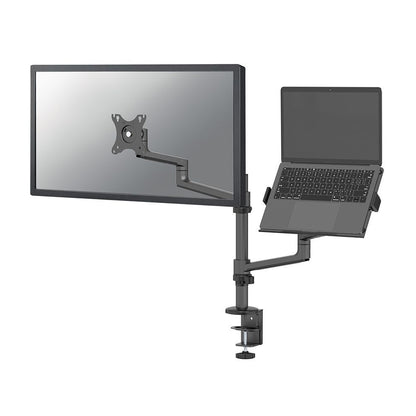 Neomounts DS20-425BL2 Braccio per monitor con supporto per laptop 17-27" - salvaspazio [DS20-425BL2]