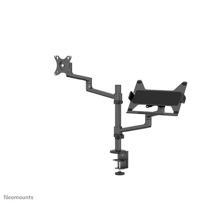 Neomounts DS20-425BL2 Braccio per monitor con supporto per laptop 17-27" - salvaspazio [DS20-425BL2]