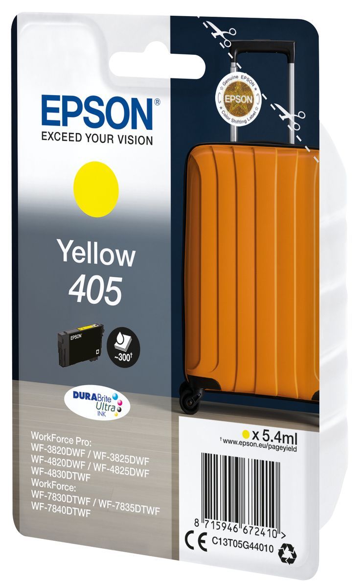 Epson Singlepack Yellow 405 DURABrite Ultra Ink [C13T05G44010]
