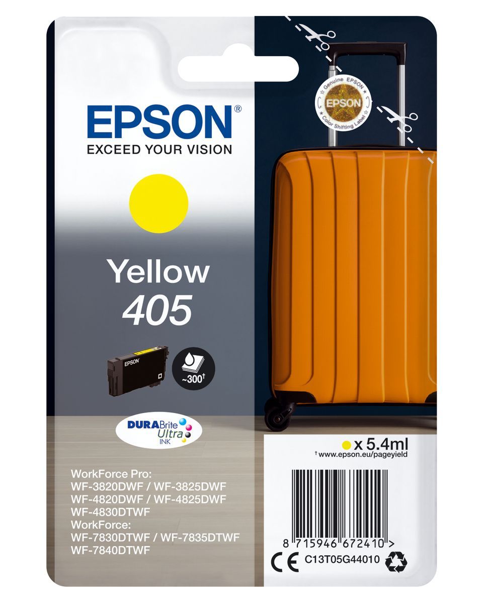 Epson Singlepack Yellow 405 DURABrite Ultra Ink [C13T05G44010]